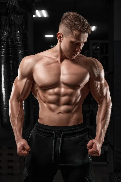Fitness Model with six pack